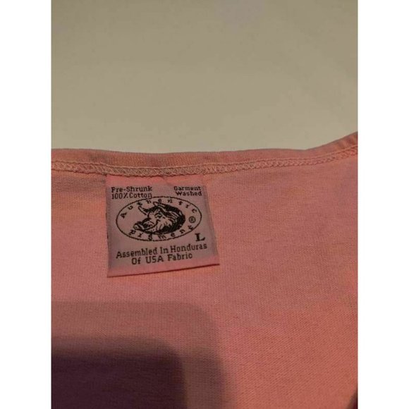 Authentic Pigment Womens T-Shirt Pink Palm Trees S - Picture 12 of 12